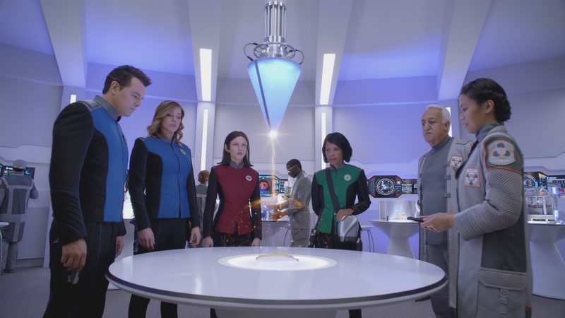 The Orville crew on an away mission