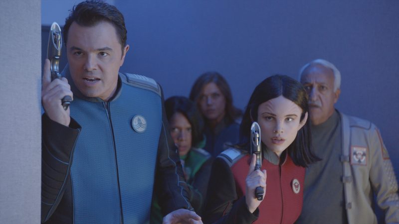 The Orville crew in action