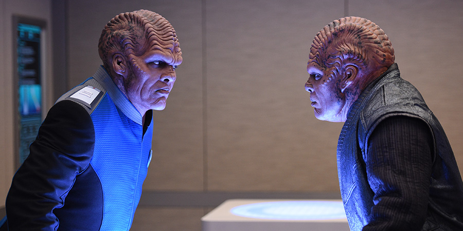 The Orville 103 - About A Girl - Bortus (Peter Macon) and Klyden (Chad Coleman)