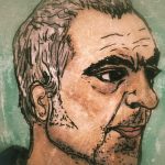 drawing of Titus Welliver as Harry Bosch of Bosch on Amazon Prime, artwork by Tracey Phillipps, filtered by Snapseed