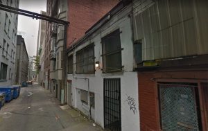 The Pender Street Alley in Vancouver is the setting for a scene in Colony Season 3
