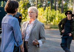 Maggie Greene (Lauren Cohan) and Georgie (Jayne Atkinson) in Episode 12 Photo by Gene Page/AMC