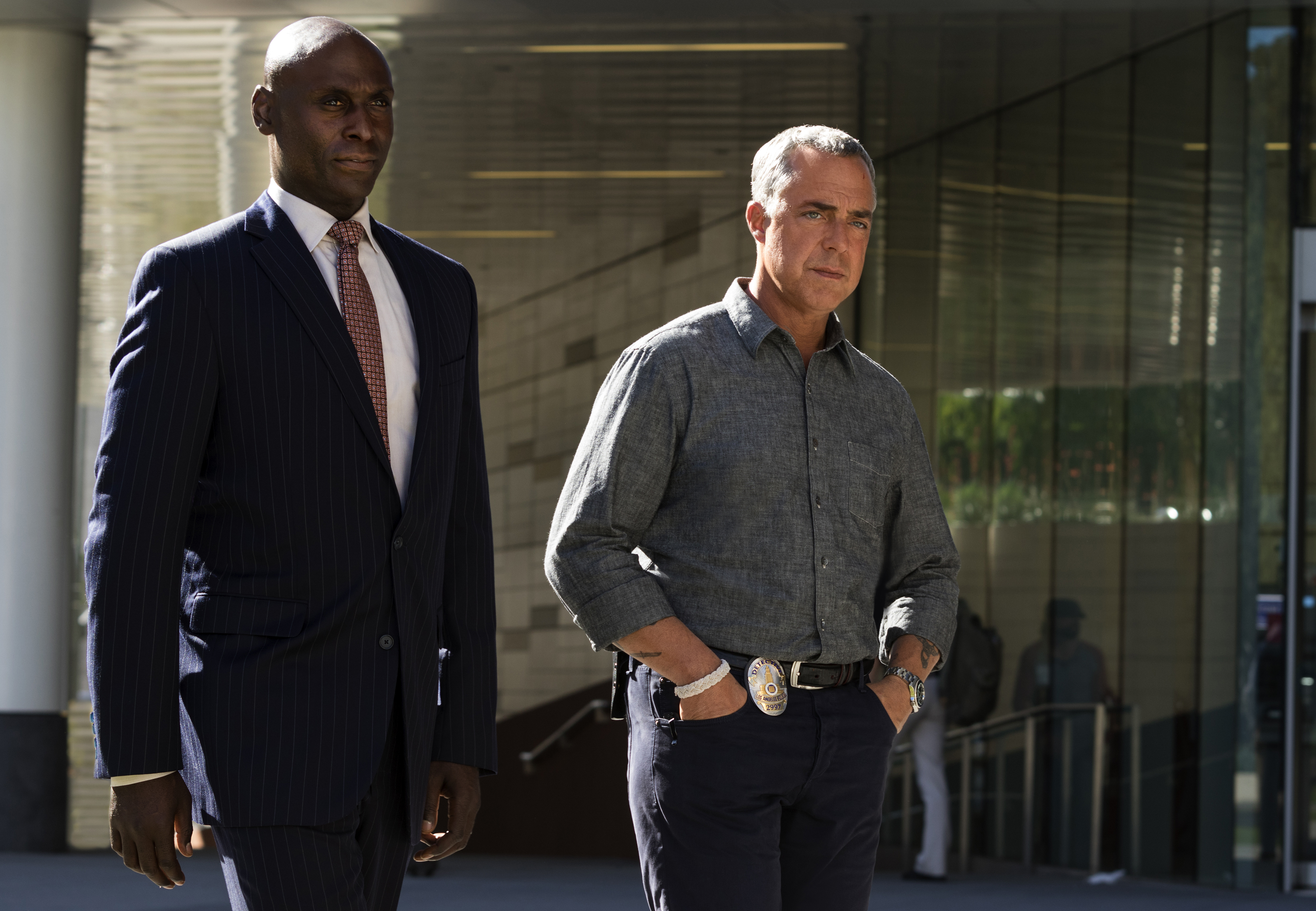 "Bosch: Season 2" - (L to R) Lance Riddick as Irvin Irving, Titus Welliver as Harry Bosch Amazon Prime Video