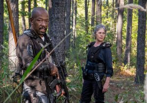 The Walking Dead, Morgan Jones (Lennie James) and Carol Peletier (Melissa McBride) in Episode 14 Photo by Gene Page/AMC