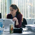 COLONY -- "A Clean, Well-Lighted Place" Episode 307 -- Pictured: Sarah Wayne Callies as Katie Bowman -- (Photo by: Daniel Power/USA Network)