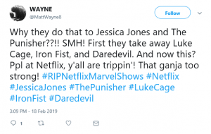 Netflix Cancels Jessica Jones and The Punisher