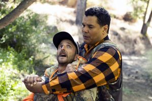 PERFECT HARMONY -- "Hunting Season" Episode 104 -- Pictured: (l-r) Will Greenberg as Wayne, Geno Segers as Dwayne -- (Photo by: Justin Lubin/NBC)