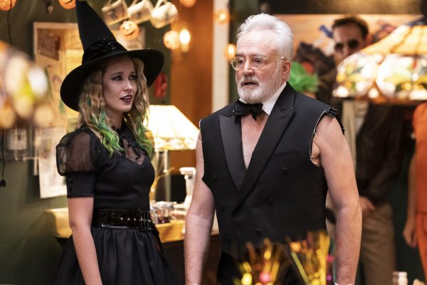 PERFECT HARMONY -- "HALLE-BOO-YAH" Episode 106 -- Pictured: (l-r) Bradley Whitford as Arthur Cochran, Anna Camp as Ginny -- (Photo by: Justin Lubin/NBC)
