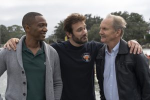 COUNCIL OF DADS -- "What Do You Want To Be?" Episode 103 -- Pictured: (l-r) J. August Richards as Dr. Oliver Post, Clive Standen as Anthony Lavelle, Michael ONeill as Larry Mills -- (Photo by: Seth F. Johnson/NBC)