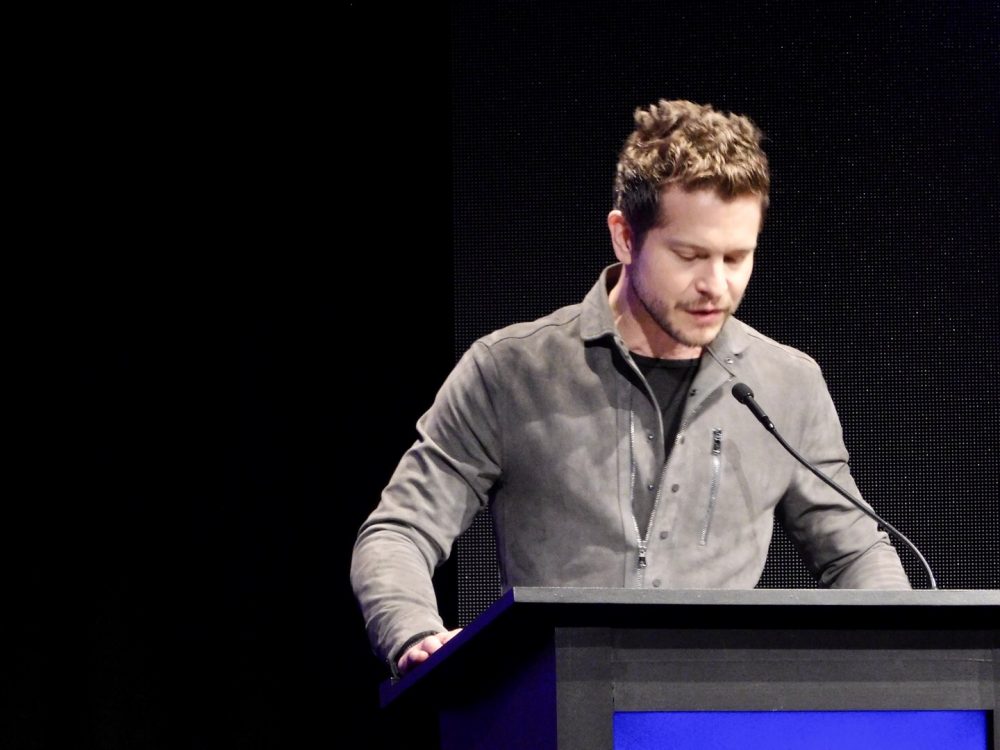 Actor Matt Czuchry accepts the Maverick Award at SCAD aTVfest 2020 photo credit: Tracey Phillipps/So Many Shows