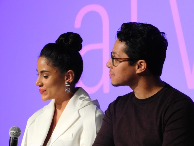 Actors Michelle Veintimilla and David Del Rio at SCAD aTVfest. Photo credit: Tracey Phillipps/So Many Shows