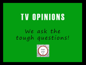 tv opinions