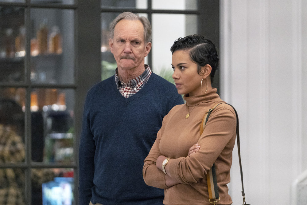 COUNCIL OF DADS -- "Dear Dad" Episode 108 -- Pictured: (l-r) Michael O'Neill as Larry Mills, Michele Weaver as Luly Perry -- (Photo by: Seth F. Johnson/NBC)