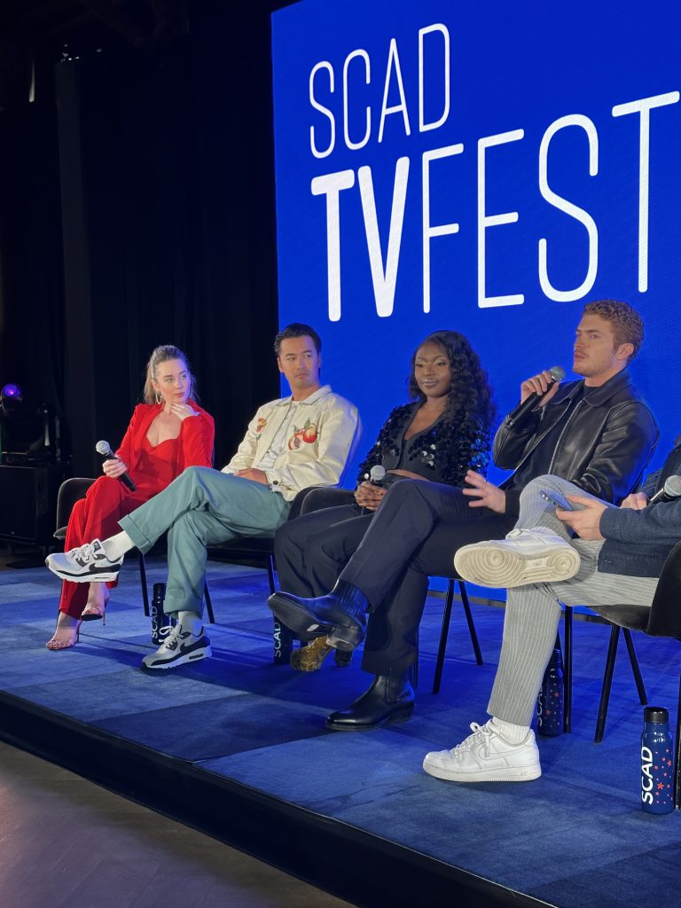 Lyndon Smith, Jordan Rodrigues, Zuri Reed and Jake Austin Walker attend the 11th annual SCAD TVfest in Atlanta, GA, Feb. 9-11, 2023. The Savannah College of Art and Design’s annual signature event celebrates all things television and streaming. photo credit: Tracey Phillipps
