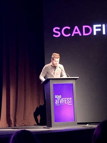 Actor Matt Czuchry accepting the Maverick Award at SCAD aTVfest 2020 photo credit: Tracey Phillipps/So Many Shows